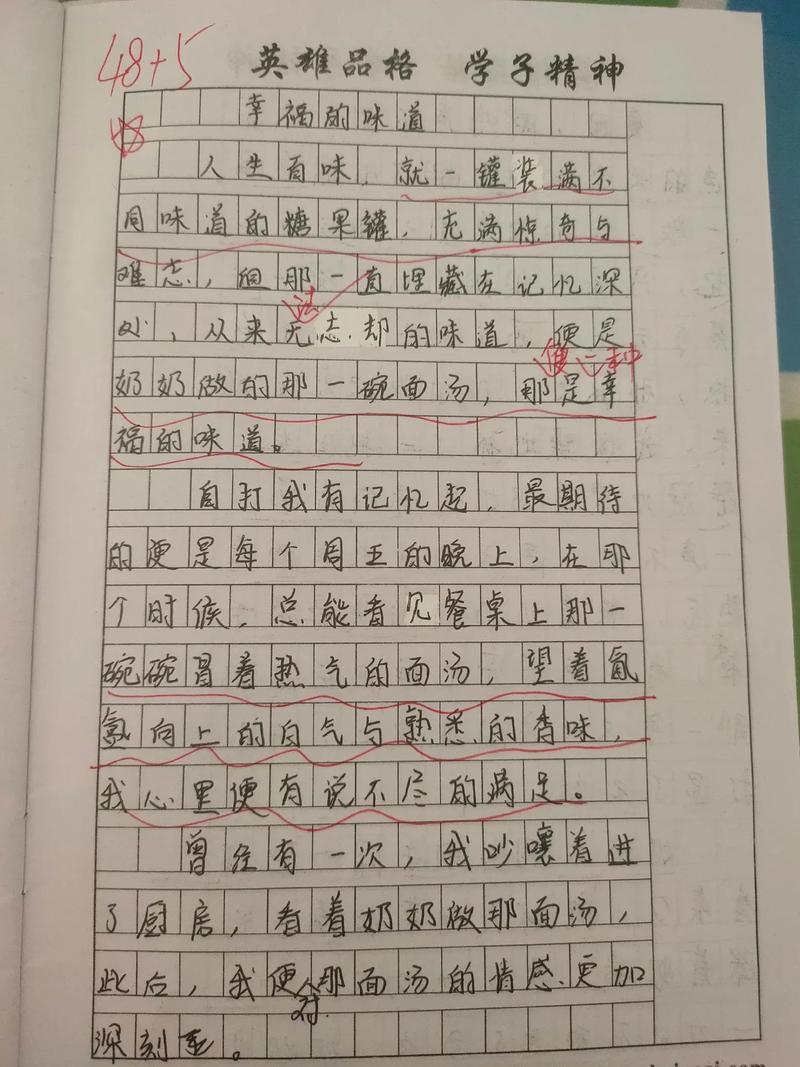 初中600字幸福的味道