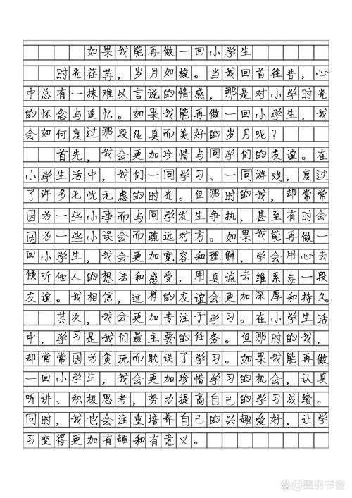 如果我能再做一回小学生