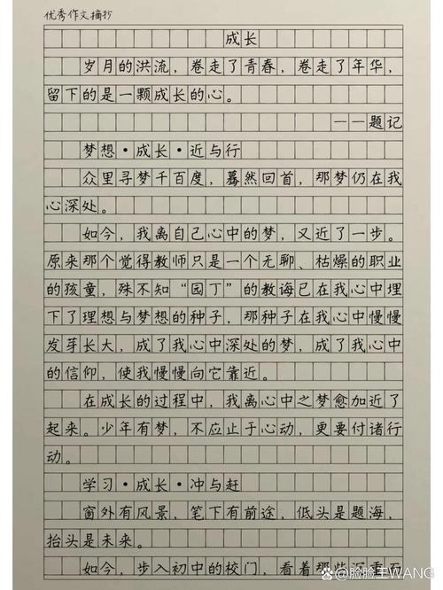 成长二三事500字初中