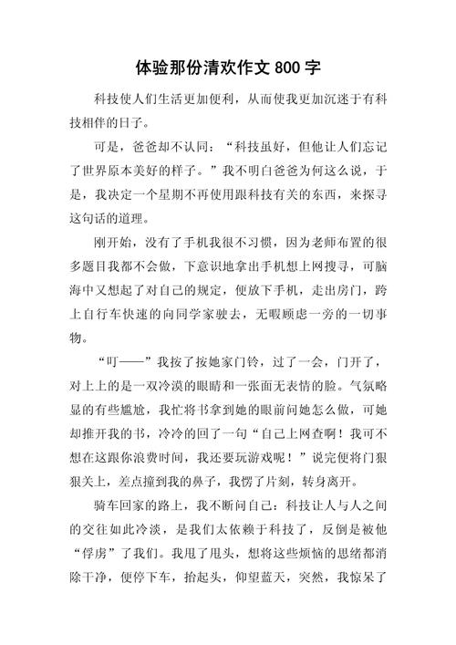 初中初体验作文800字