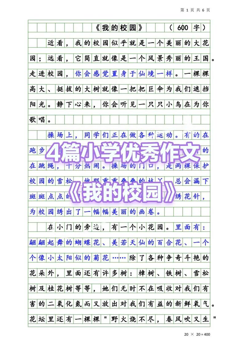 小学三年级作文我的校园