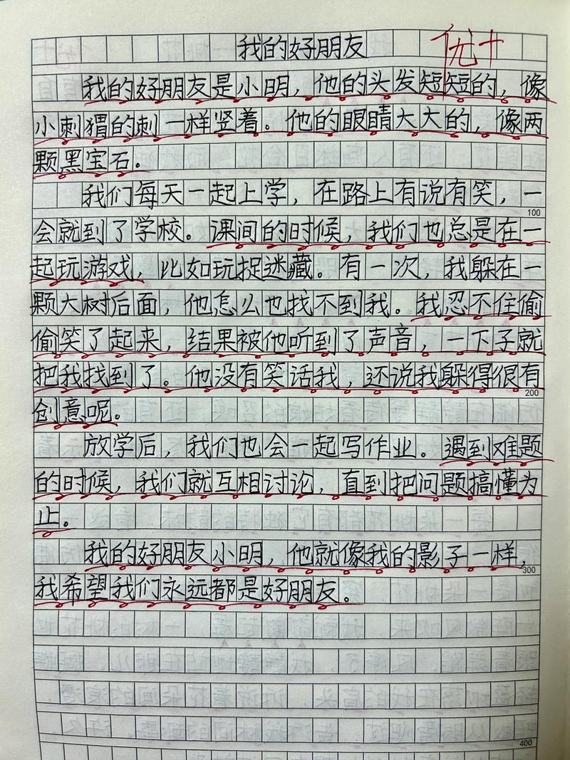 小学二年级我的朋友作文