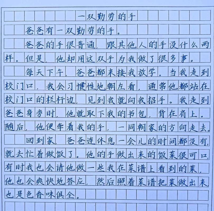 初中作文爸爸手上的伤疤