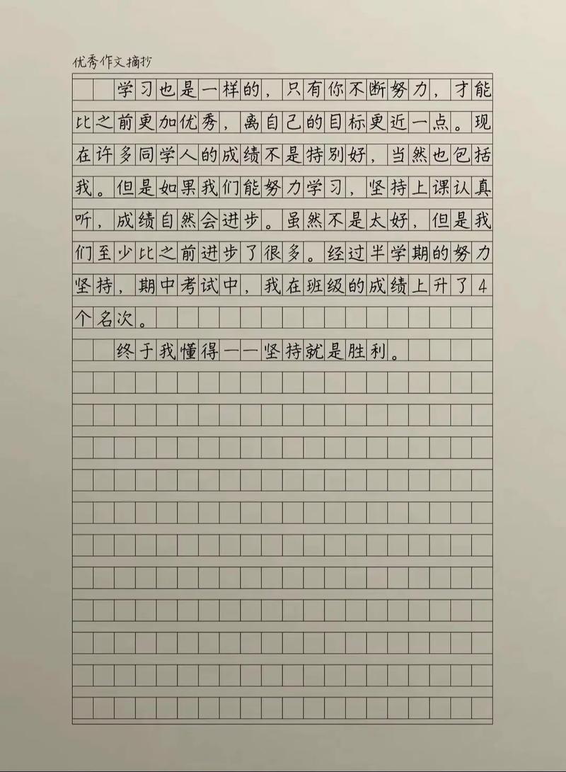 读懂坚持初中作文有题记