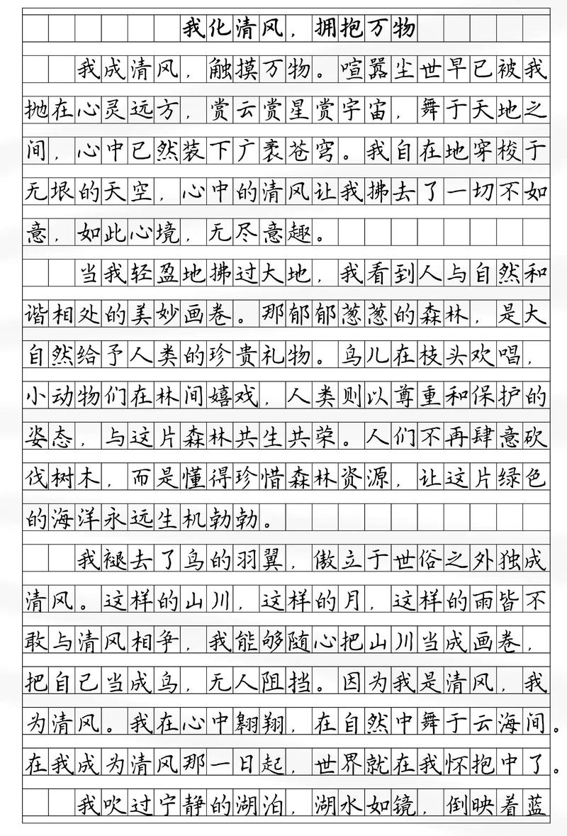 优美的作文700字初中