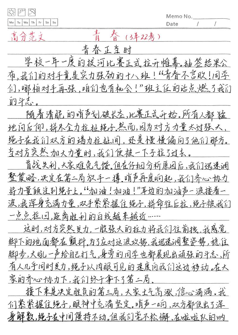 描写青春的文章初中作文