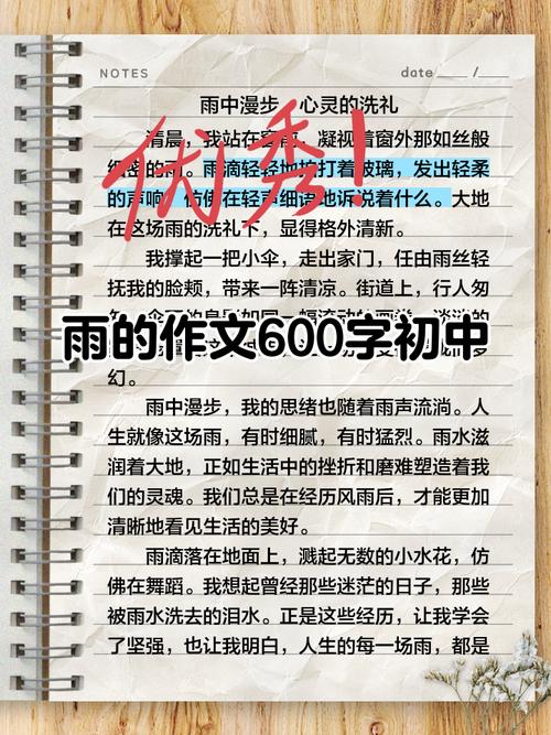 暑假下雨的作文初中作文