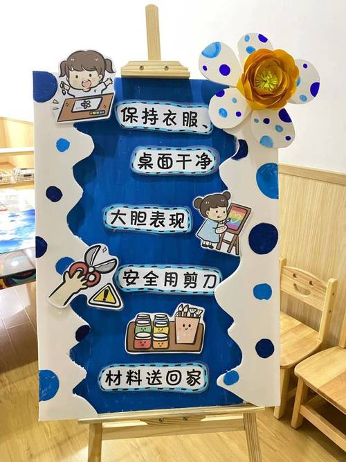 早教环境创设蓝色主题