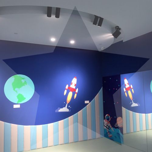 早教环境创设蓝色主题