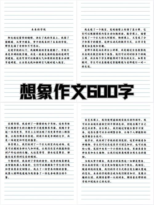 想象类作文600字初中