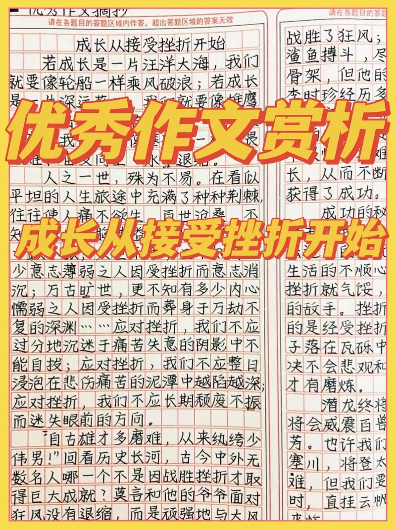 成长离不开挫 初中作文