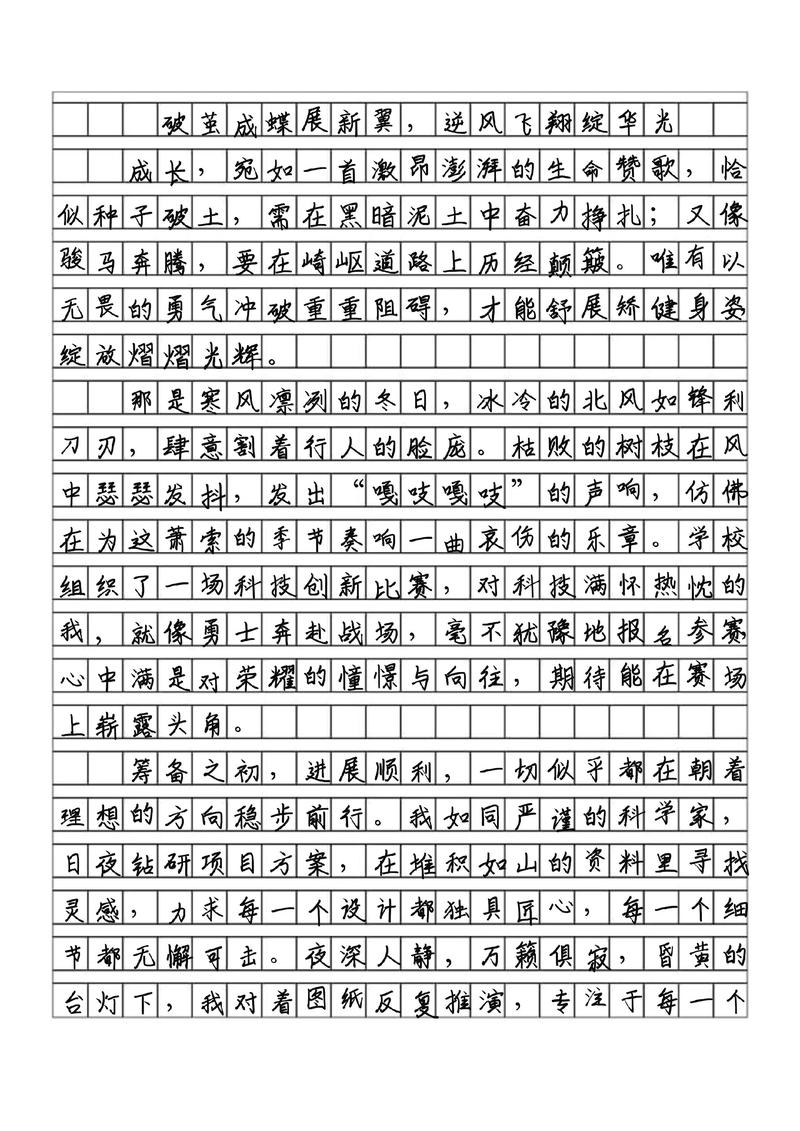 成长话题作文800初中