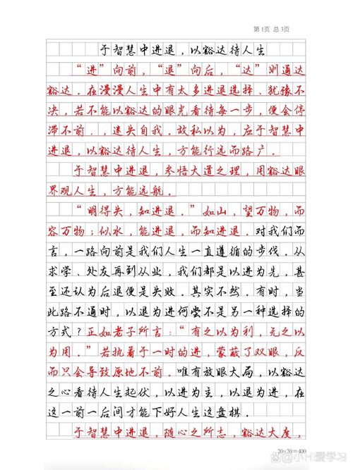 随笔500字初中优励志