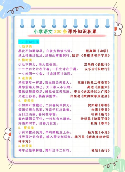 小学语文知识点总结大全