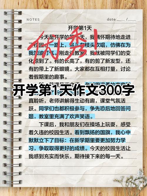 初中开学的感受300字