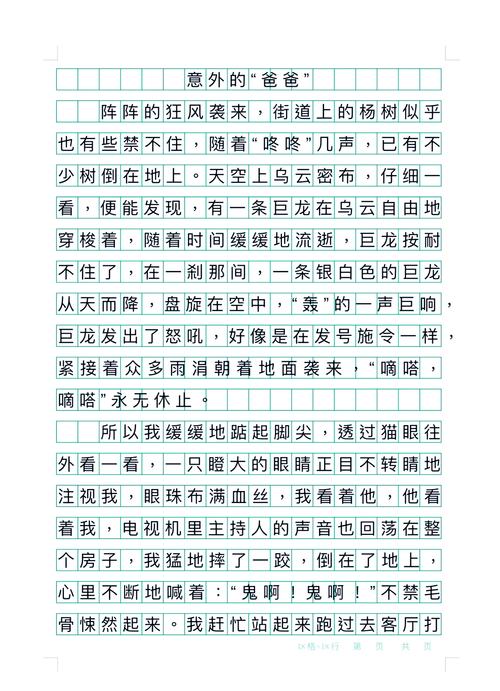 意外的经历初中作文开头