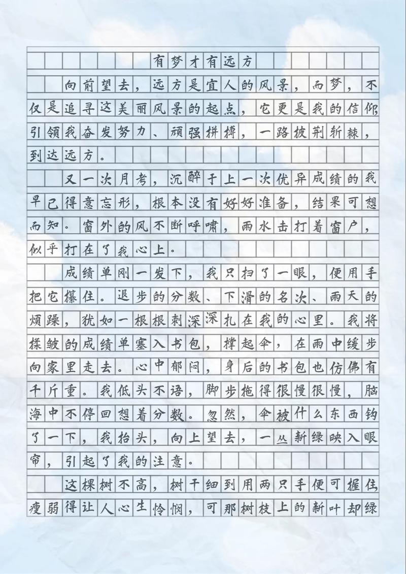 有梦想才有未来初中作文