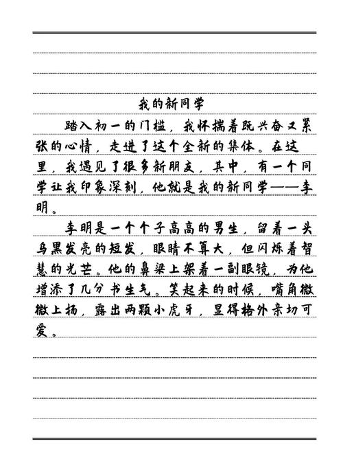 走进新初中作文600学