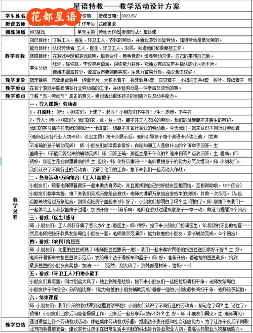 早教老师备课职责详情