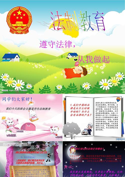 小学生法制教育主题班会
