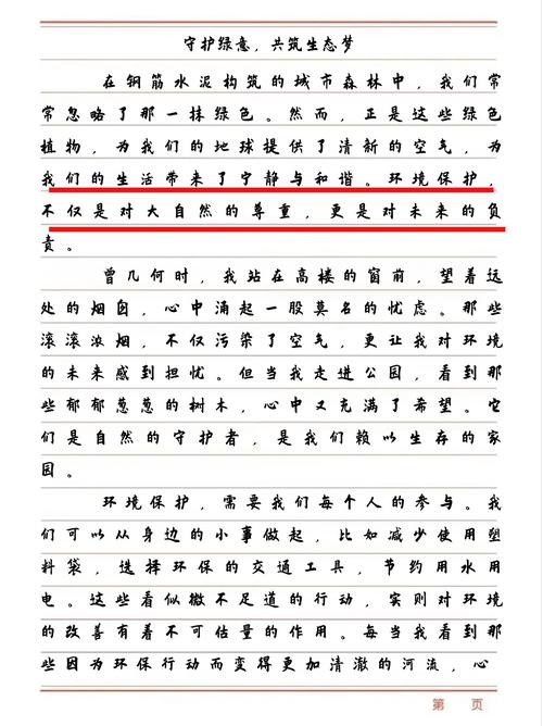 环保的作文150字初中