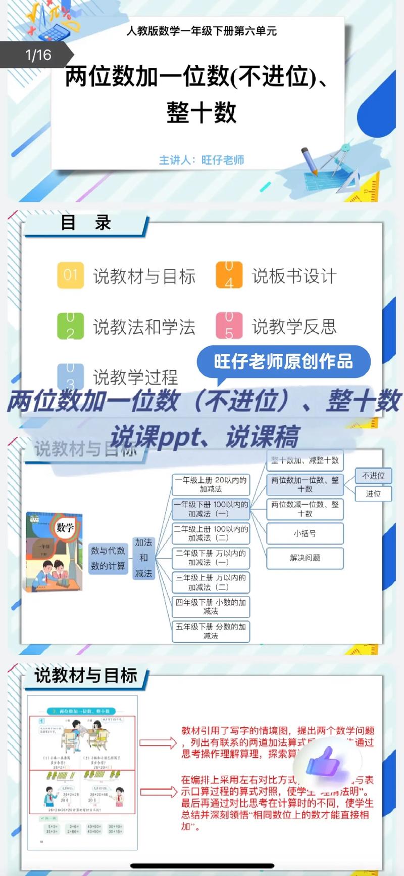 小学数学说课ppt模板