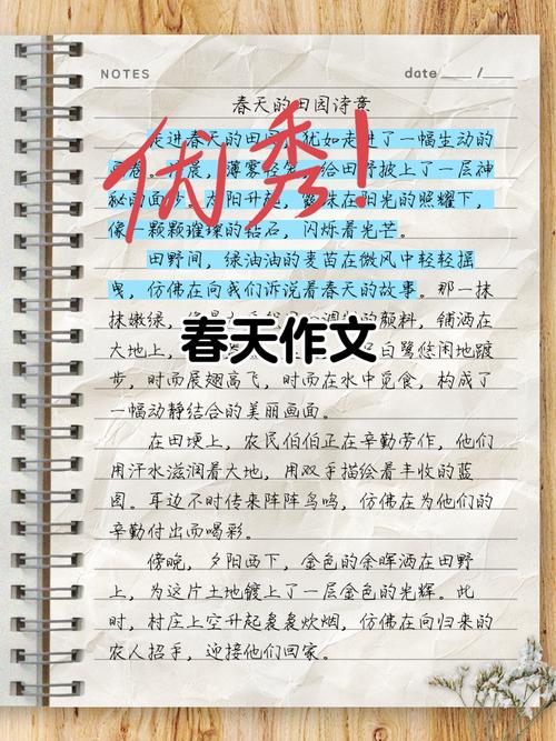 描写春天阳光的作文初中