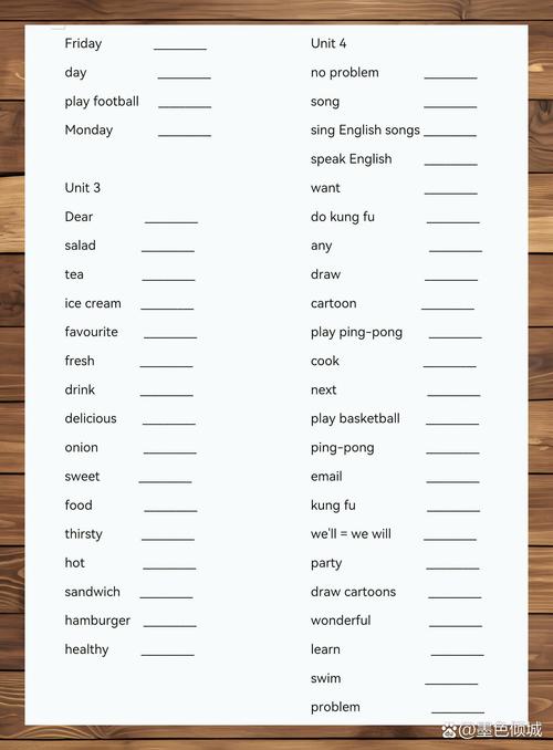 小学5年级英语上册单词