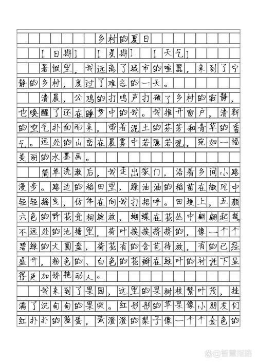 初中暑假生活日记350