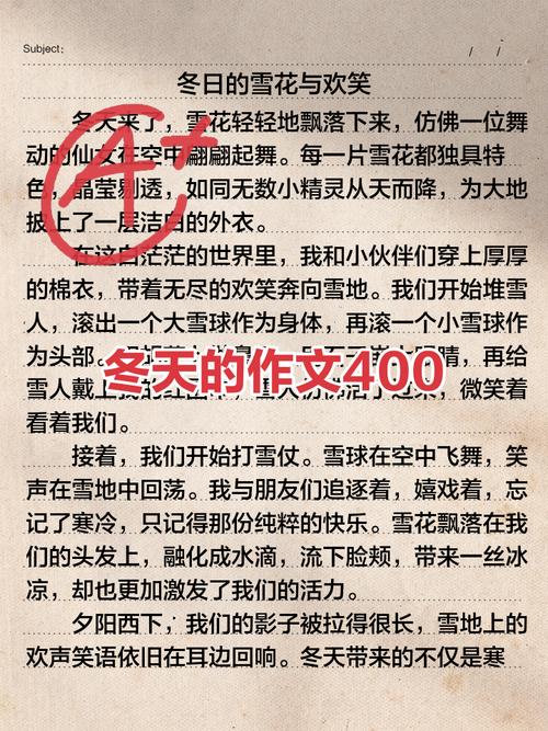 关于冬天的初中作文大全