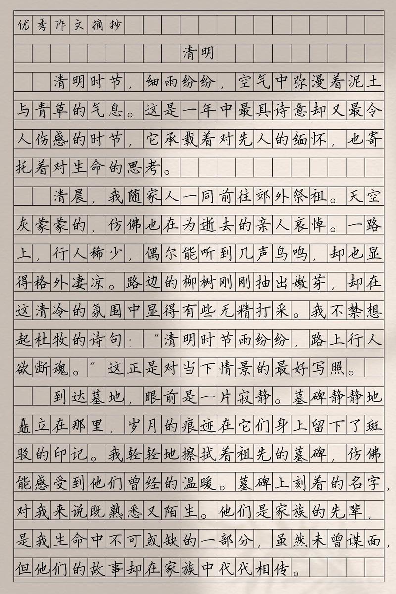 清明游作文600字初中