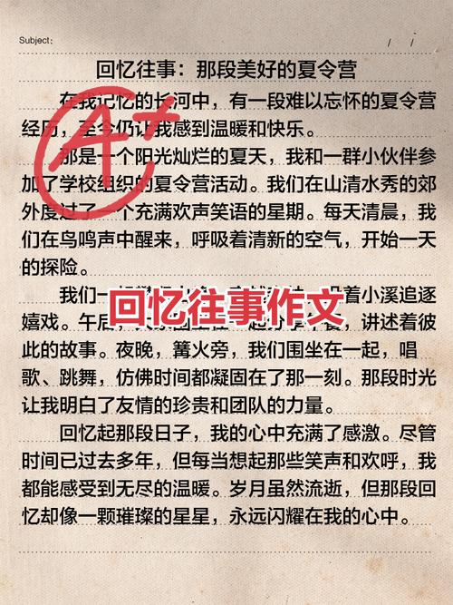 初中500字的回忆作文