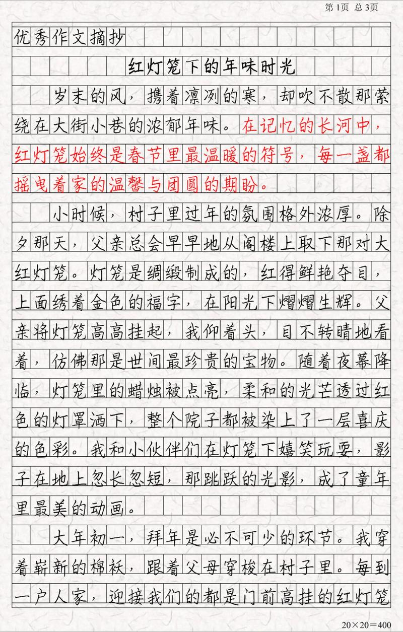 春节节作文700字初中