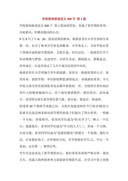 消息作文300字初中新