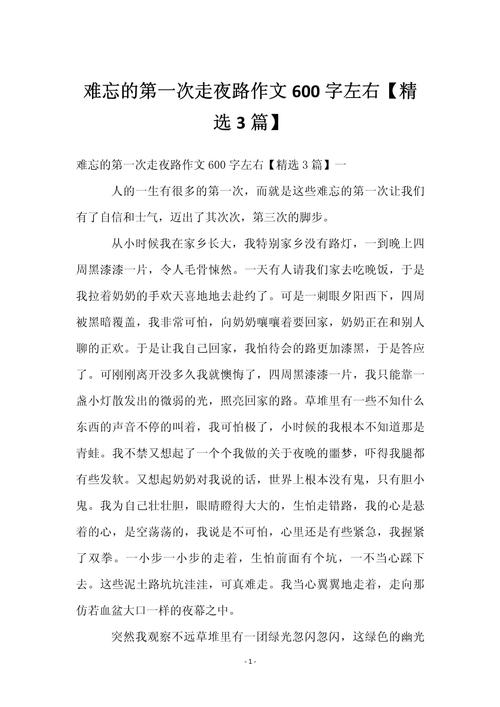 走在凄凉的路上作文初中