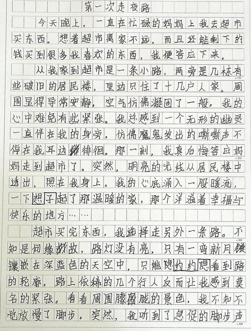 走在凄凉的路上作文初中