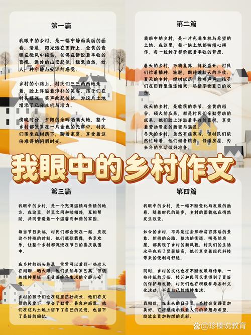 初中我眼中的乡村300