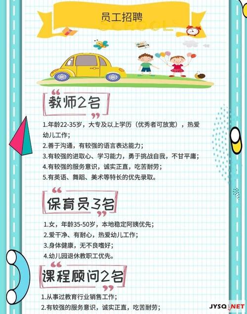 早教中心创意招聘信息