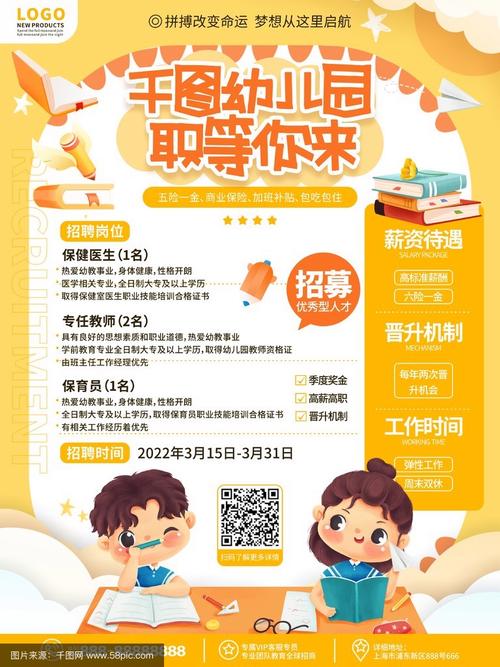 早教中心创意招聘信息