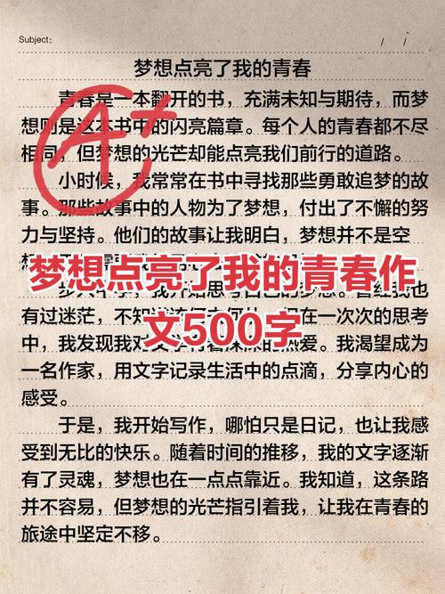 梦想在路上初中500字