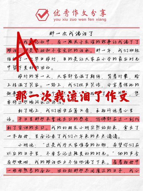 我真的哭了600字初中