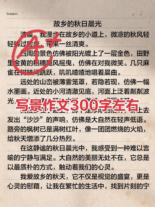 写景文300字(初中)
