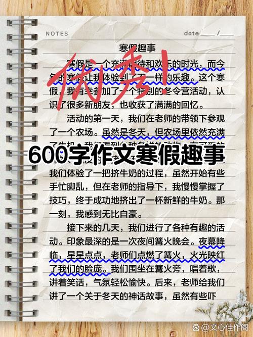寒假事作文600字初中