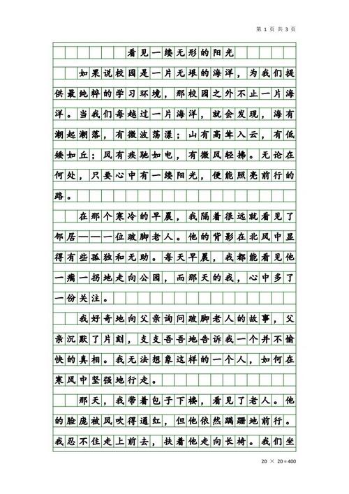 走向初中的少年600字