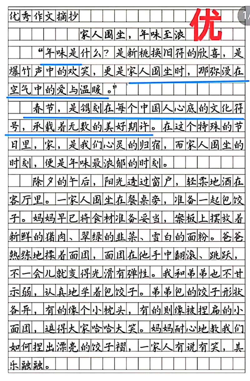 作文700字初中关于年