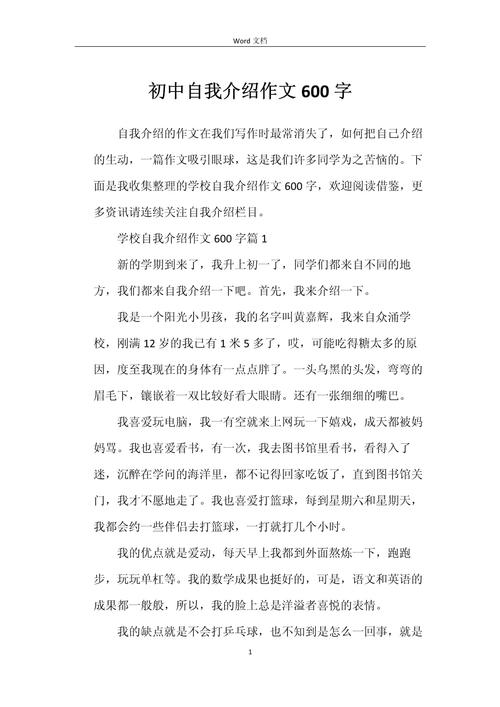 初中作文600字写多久