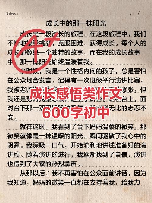 初中作文600字写多久