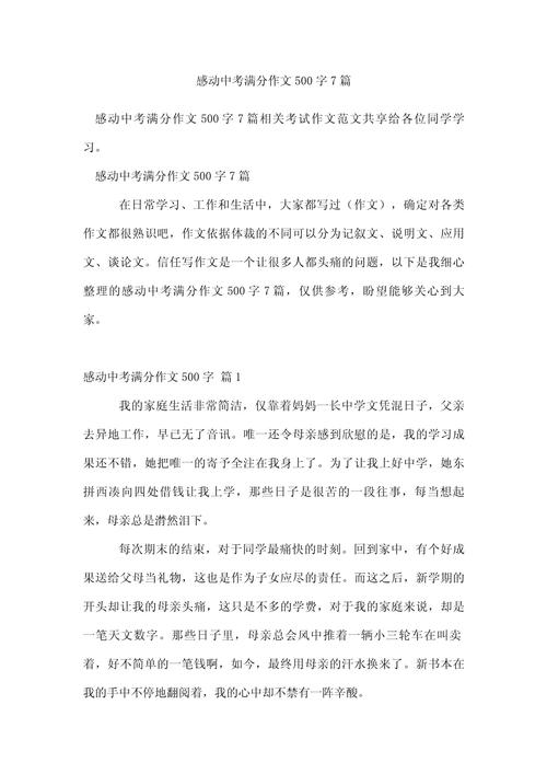 表彰大会初中作文500