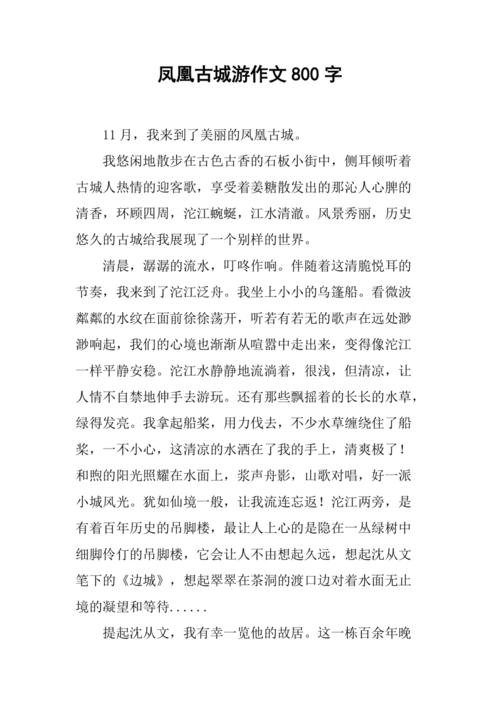 出游的作文800字初中