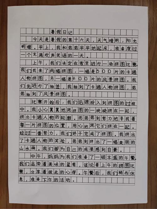 初中暑假趣事作文400